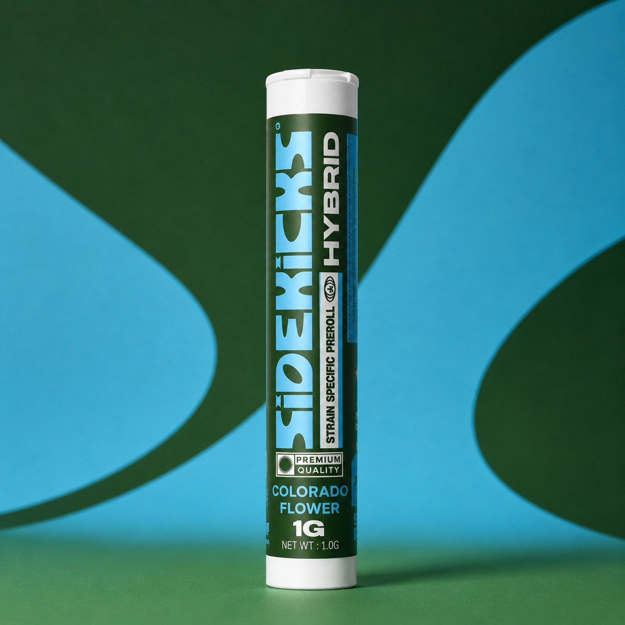 Sidekicks Hybrid strain specific pre-roll, 1.0 gram Colorado flower cone